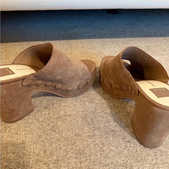 Dolce Vita Brown Suede Mules - Picture 5 of 8